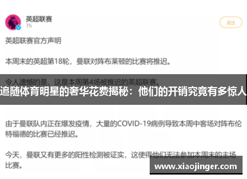 追随体育明星的奢华花费揭秘：他们的开销究竟有多惊人